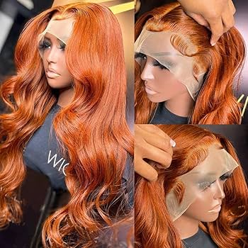 Amazon.com : 26 Inch 13X4 Orange Ginger Lace Front Wigs Pre